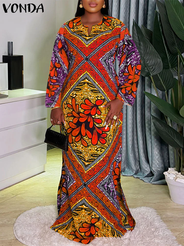 VONDA Plus Size Dresses Women Bohemian Printed Party Vestidos 2025 Casual Loose Robe Vintage V Neck Sundress Oversized
VONDA Plus Size Dresses Women Bohemian Printed Party Vestidos 2025 Casual Loose Robe Vintage V Neck Sundress Oversized