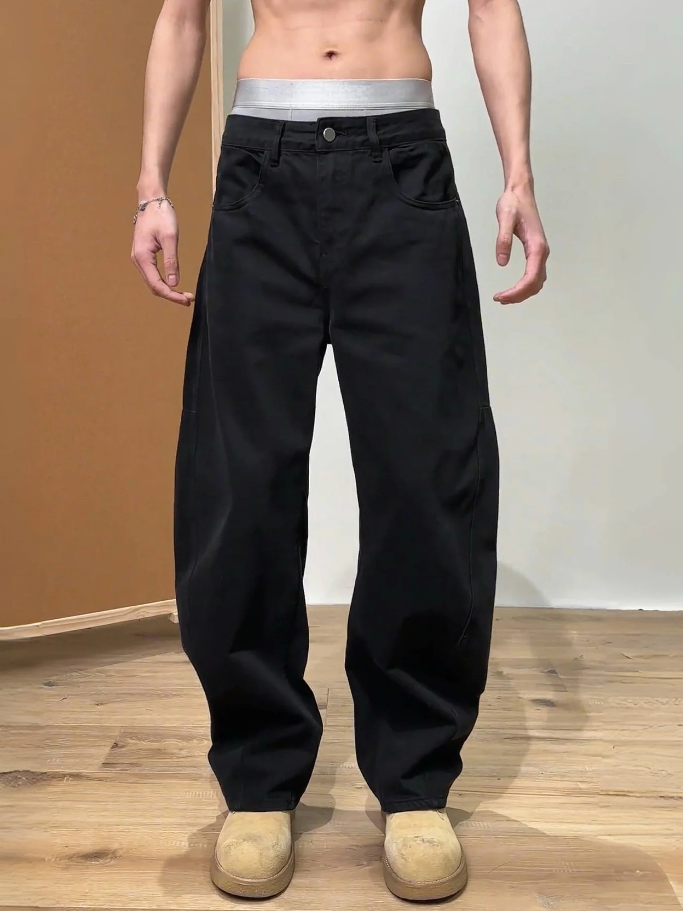 American Sle Spring New Waed Knife Jeans Men Casual Faion Loose Slimming Wide Leg Casual Long Pants
American Sle Spring New Waed Knife Jeans Men Casual Faion Loose Slimming Wide Leg Casual Long Pants