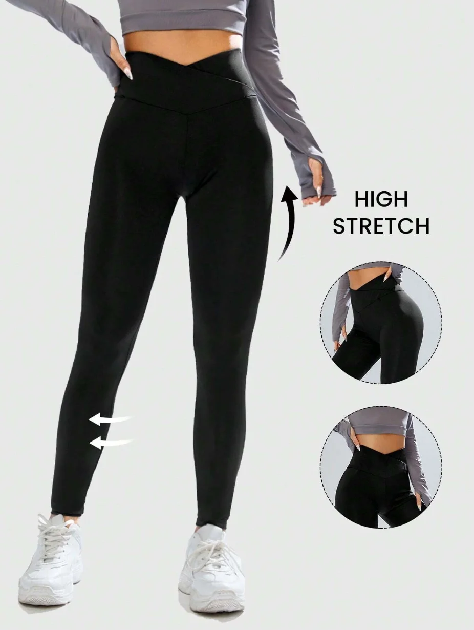 Ladies' front cross waist design, high elasticity and breathability, yoga, abdomen and hip lifting, gym training, daily wear.
Ladies' front cross waist design, high elasticity and breathability, yoga, abdomen and hip lifting, gym training, daily wear.