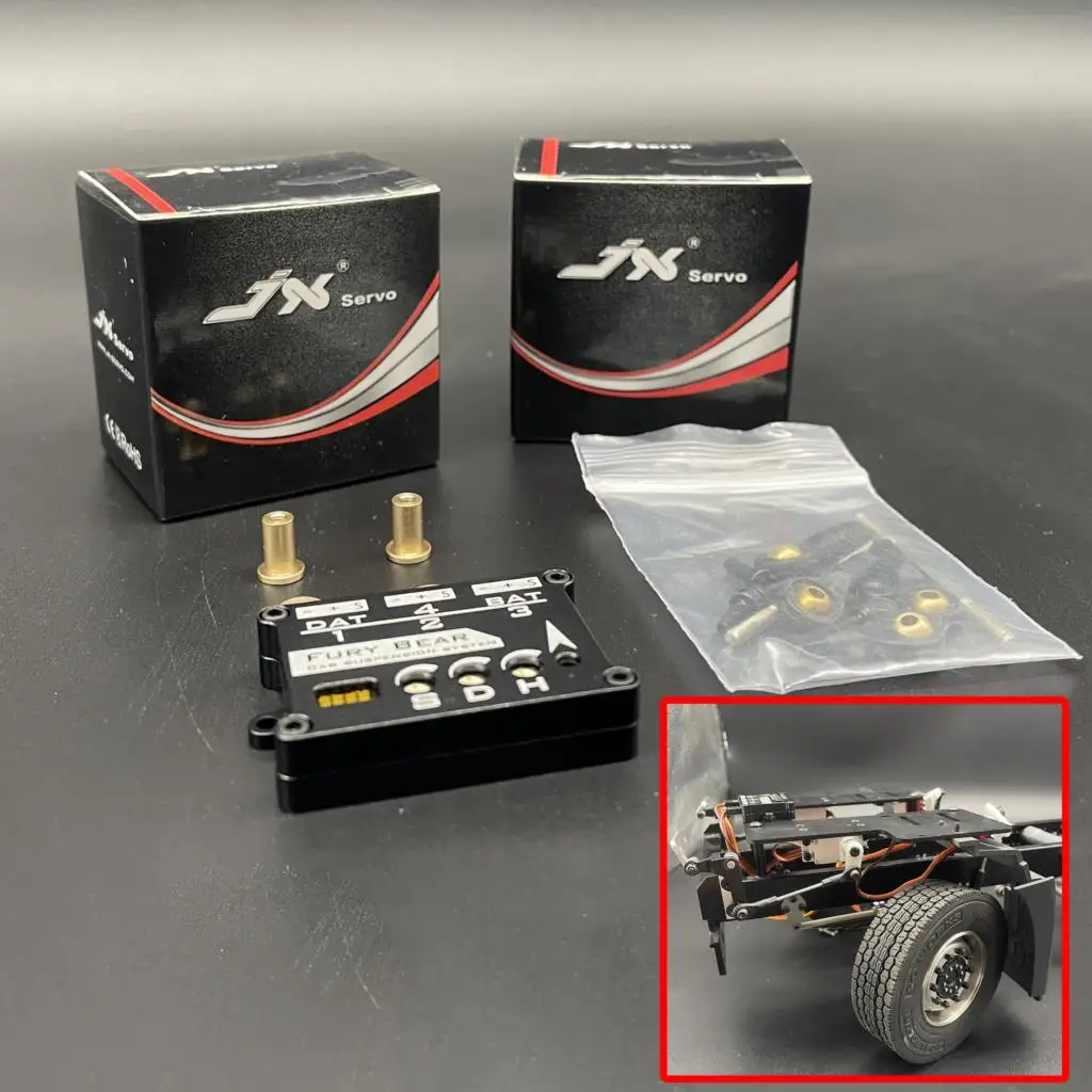 Chassis Suspension System Servo Shock Absorber Compatible With LESU Tamiyaya 1/14 RC Tractor Truck Model RC Car Part TH20403
Chassis Suspension System Servo Shock Absorber Compatible With LESU Tamiyaya 1/14 RC Tractor Truck Model RC Car Part TH20403