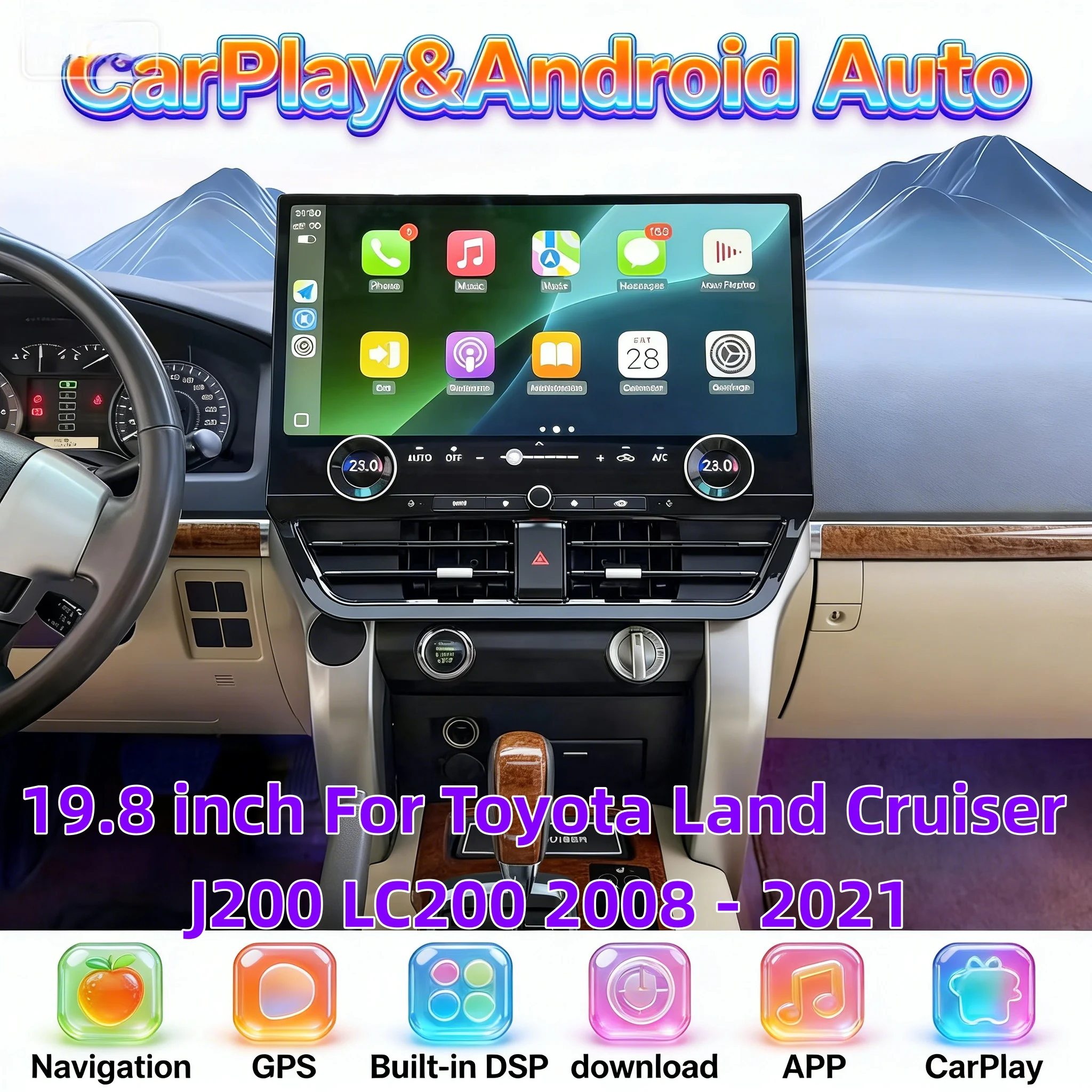 Мультимедийные интеллектуальные системы Android 13 2Din для Toyota Land Cruiser J200 LC200 2008-2021, радио Carpaly 4G, автомобильная GPS-навигация, радио
Мультимедийные интеллектуальные системы Android 13 2Din для Toyota Land Cruiser J200 LC200 2008-2021, радио Carpaly 4G, автомобильная GPS-навигация, радио