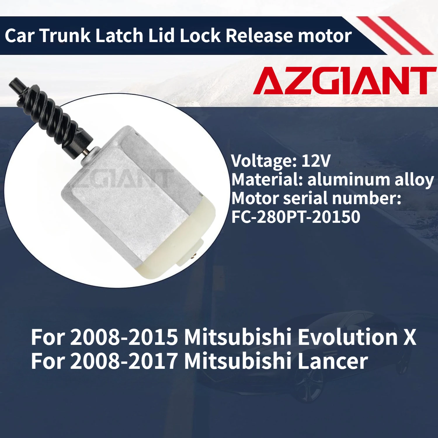 For 2008-2015 Mitsubishi Evolution X/Lancer Car Trunk Latch Lid Lock Release motor Brand new high-quality replacement parts
For 2008-2015 Mitsubishi Evolution X/Lancer Car Trunk Latch Lid Lock Release motor Brand new high-quality replacement parts