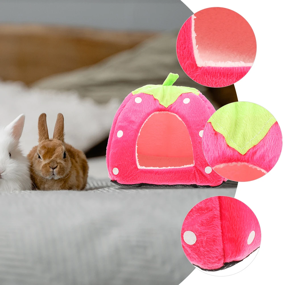 Pink M Size Guinea Pig Bed House Strawberry Nest Tent Hamster Hammock Hut Small Pet Hideout Warm Cozy Cage Accessory Washable
Pink M Size Guinea Pig Bed House Strawberry Nest Tent Hamster Hammock Hut Small Pet Hideout Warm Cozy Cage Accessory Washable