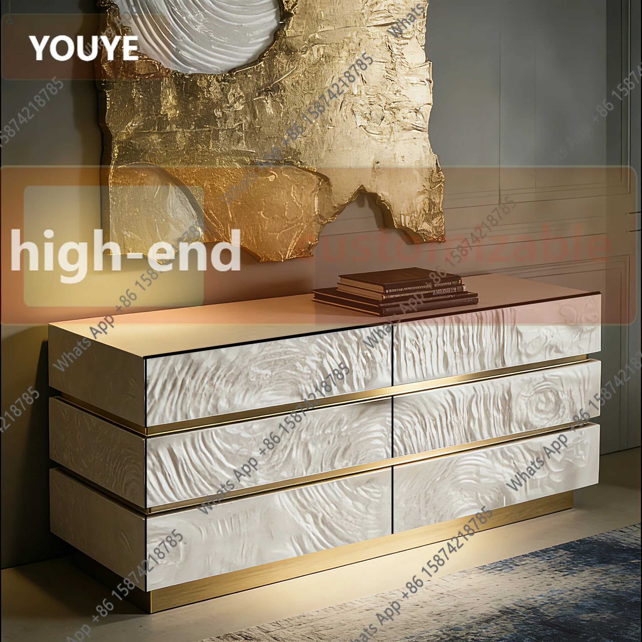 Bb Art post-modern light luxury decorative cabinet high luxury villa large flat dining side cabinet designer 1
Bb Art post-modern light luxury decorative cabinet high luxury villa large flat dining side cabinet designer 1