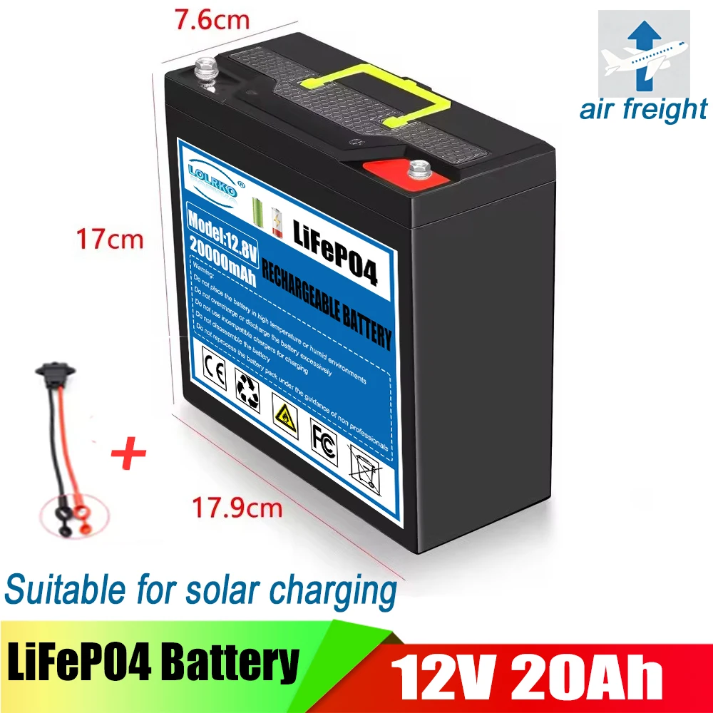 Lithium Iron Phosphate Battery 12V 50Ah Built-in 30A BMS Lightweight Electric Portable Power LiFePO4 Battery Pack For 24V/36/48V
Lithium Iron Phosphate Battery 12V 50Ah Built-in 30A BMS Lightweight Electric Portable Power LiFePO4 Battery Pack For 24V/36/48V
