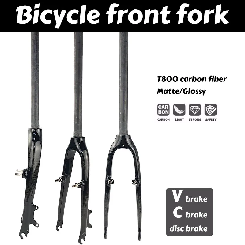 Unbranded Carbon Fiber Bike Front Fork Disc Brake Rigid Fork Straight Tube V-Brake C-Brake 3K Glossy Matte
Unbranded Carbon Fiber Bike Front Fork Disc Brake Rigid Fork Straight Tube V-Brake C-Brake 3K Glossy Matte