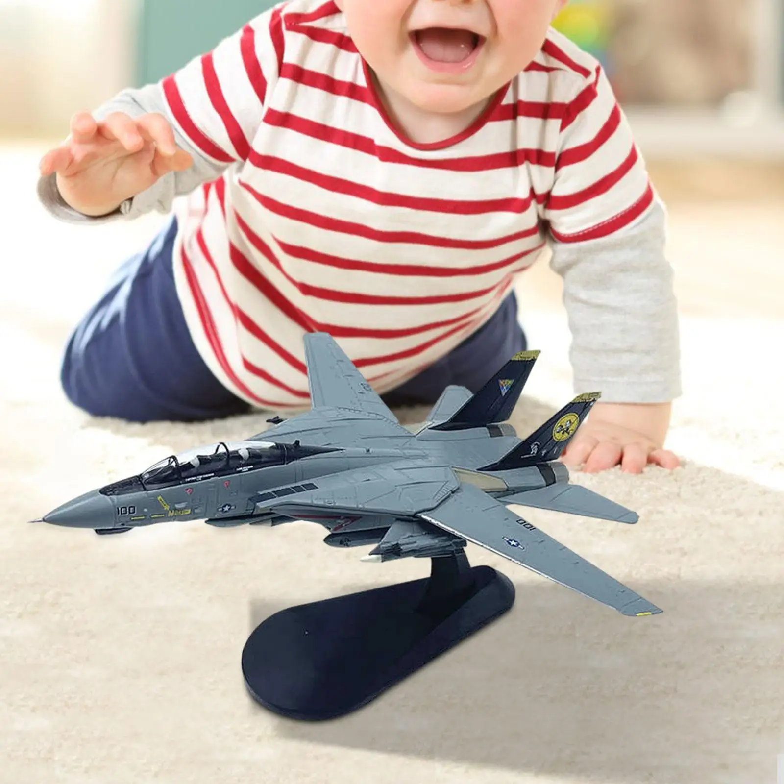 1/100 Scale F 14D Fighter Jet Model Alloy Airplane Model for Cafe Office Bar
1/100 Scale F 14D Fighter Jet Model Alloy Airplane Model for Cafe Office Bar