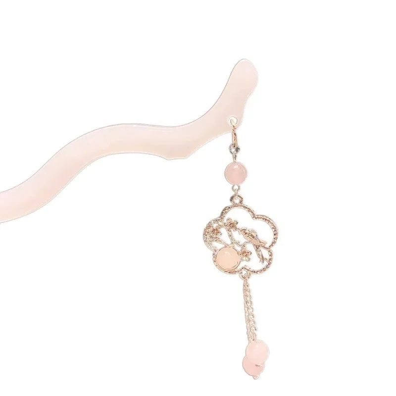 Flower fan hairpin, fringed hairpin, new Chinese Hanfu hair accessories
Flower fan hairpin, fringed hairpin, new Chinese Hanfu hair accessories