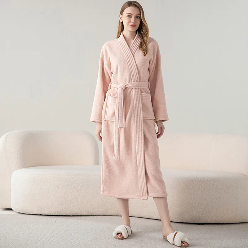 High End Flannel Robe For Women Thicken Warm Sleepwear Pajama Lounge Winter Home Clothing Ladies Dressing Gowns Kimono Bathrobe
High End Flannel Robe For Women Thicken Warm Sleepwear Pajama Lounge Winter Home Clothing Ladies Dressing Gowns Kimono Bathrobe