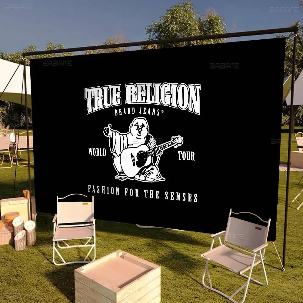 Denim T-True R-Religion High End Quality Banner Printing Artistic Atmosphere Style Camping Flag
Denim T-True R-Religion High End Quality Banner Printing Artistic Atmosphere Style Camping Flag