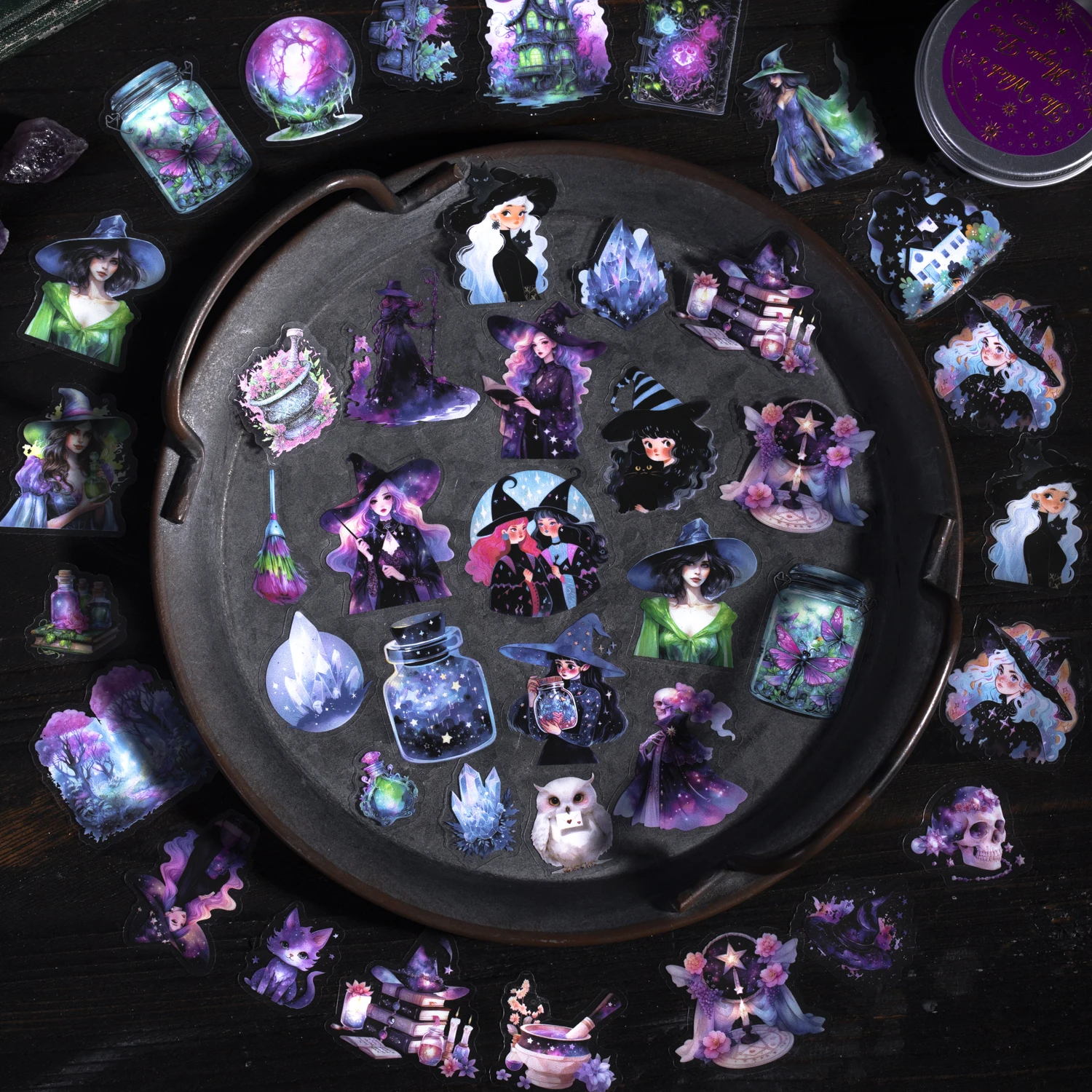 50 Pcs Witch's Magic Box Theme Iron box shape Stickers PET sticker DIY diary decoration sticker album scrapbooking Junk Journal
50 Pcs Witch's Magic Box Theme Iron box shape Stickers PET sticker DIY diary decoration sticker album scrapbooking Junk Journal