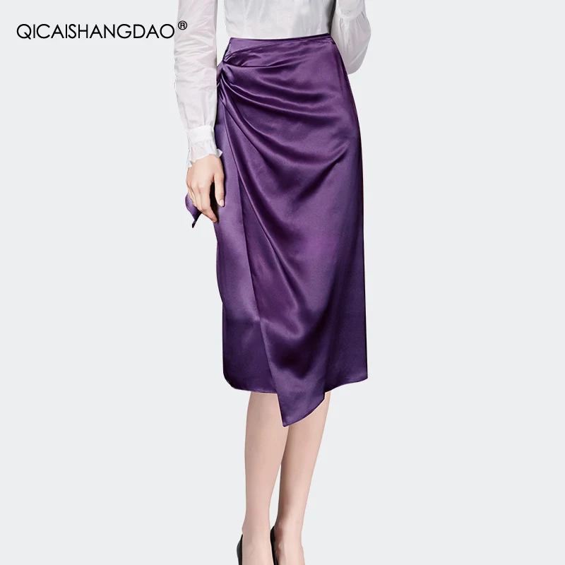 Fashion Satin Purple Pencil Skirt Women' Summer High Waist Mid-length Skirts Elegant Sexy Party Working Bottoms
Fashion Satin Purple Pencil Skirt Women' Summer High Waist Mid-length Skirts Elegant Sexy Party Working Bottoms