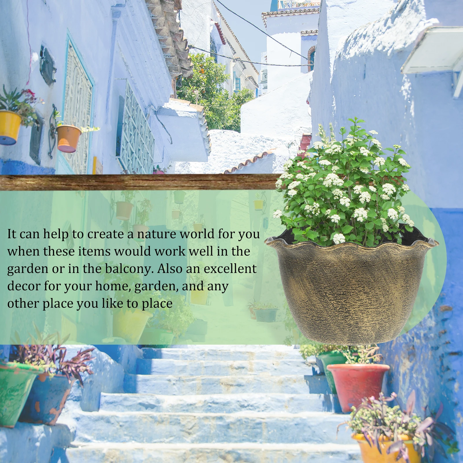 1 комплект ретро-окрашенной подвесной корзины для цветов, прочный пластиковый металлический держатель для цветочного горшка для внутреннего и наружного сада, сочный
1 комплект ретро-окрашенной подвесной корзины для цветов, прочный пластиковый металлический держатель для цветочного горшка для внутреннего и наружного сада, сочный