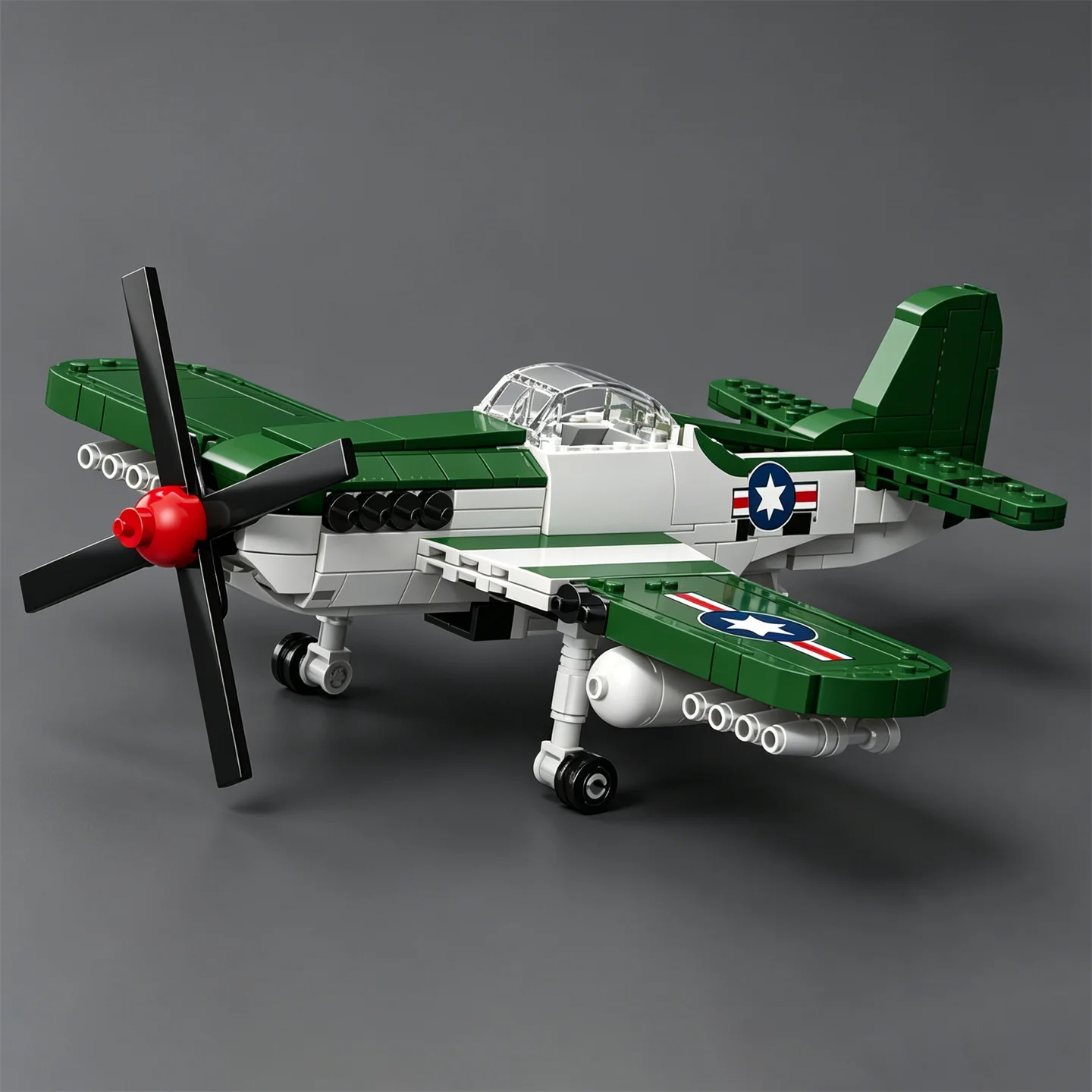 NEW P-51 Mustang military aircraft building block bomber toy model Pacific War 66071
NEW P-51 Mustang military aircraft building block bomber toy model Pacific War 66071