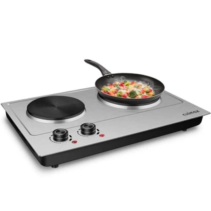1800W Hot Plate Stainless Steel Countertop Burner Portable Electric Burners Electric Cast Iron Hot Plates Cooktop Easy to Clean
1800W Hot Plate Stainless Steel Countertop Burner Portable Electric Burners Electric Cast Iron Hot Plates Cooktop Easy to Clean