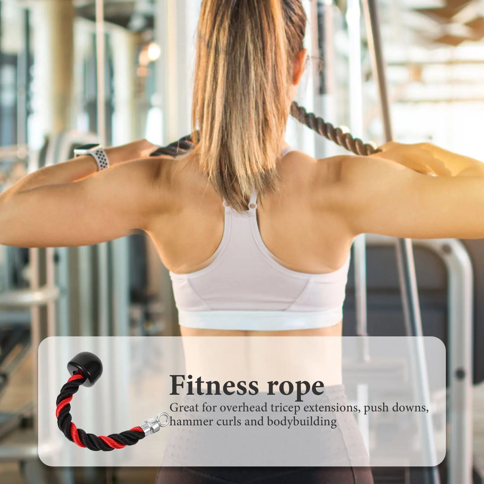 Tricep Rope Cable Attachment Heavy Duty Biceps Training Pull Down Gym Fitness Supplies Tricep Rope Fitness Supplies
Tricep Rope Cable Attachment Heavy Duty Biceps Training Pull Down Gym Fitness Supplies Tricep Rope Fitness Supplies
