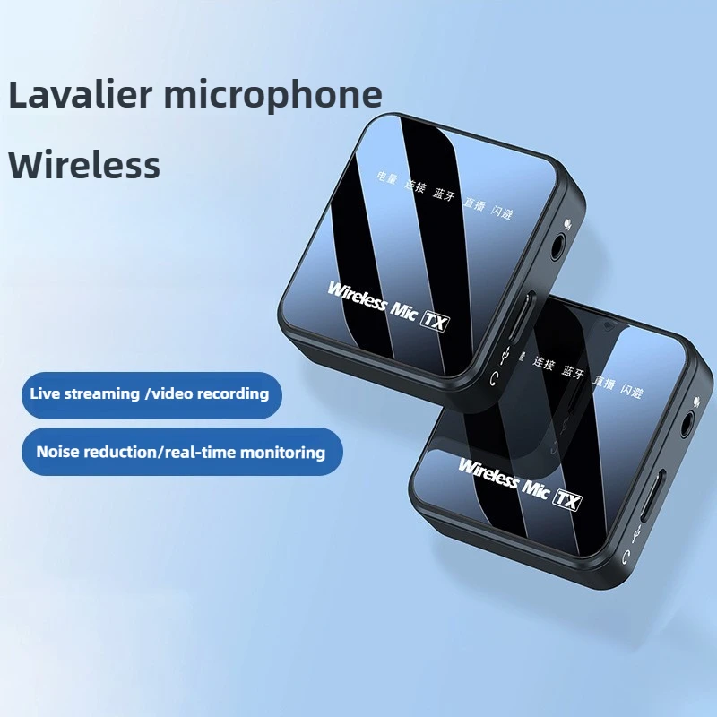 New K63 Mini Lavalier Microphone Bluetooth Dual Microphone Kit Noise Reduction Wireless Lapel Microphone for Live Recording
New K63 Mini Lavalier Microphone Bluetooth Dual Microphone Kit Noise Reduction Wireless Lapel Microphone for Live Recording