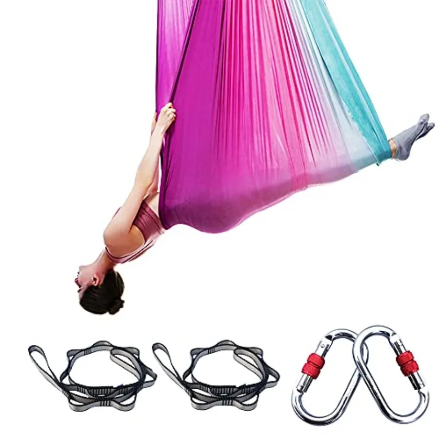 Aerial Hammock 16.4ft 9.2ft Swing Set for Anti-Gravity Yoga Dance and Acrobatics
Aerial Hammock 16.4ft 9.2ft Swing Set for Anti-Gravity Yoga Dance and Acrobatics