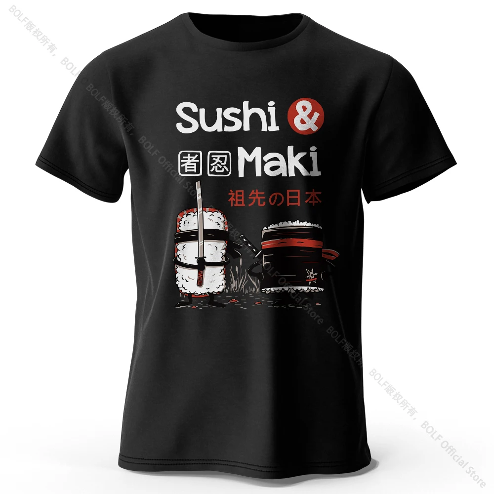 Kawaii Sushi Harajuku Printed 100% Cotton T-Shirt, Soft & Breathable Round Neck Short Sleeve Tee, Unisex Cute Style
Kawaii Sushi Harajuku Printed 100% Cotton T-Shirt, Soft & Breathable Round Neck Short Sleeve Tee, Unisex Cute Style