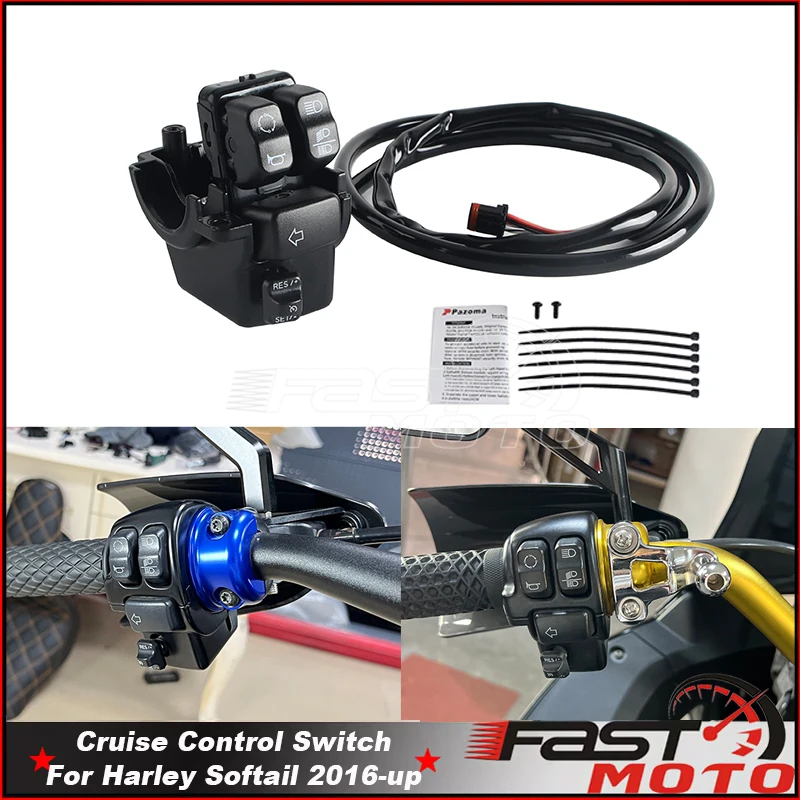 Cruise Control Switches Kits For Harley Softail Heritage Classic Sport Glide Breakout CVO Motorcycle Hand Control Switch 2016-up
Cruise Control Switches Kits For Harley Softail Heritage Classic Sport Glide Breakout CVO Motorcycle Hand Control Switch 2016-up