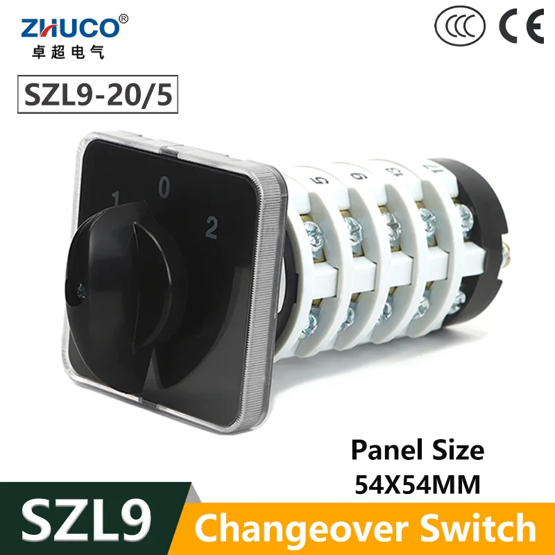 ZHUCO SZL9-20/5 20A 1-0-2 5P 20 Screws Changeover Selector Transfer Ultrasonic Welders Switch Universal Cam Rotary Switches
ZHUCO SZL9-20/5 20A 1-0-2 5P 20 Screws Changeover Selector Transfer Ultrasonic Welders Switch Universal Cam Rotary Switches