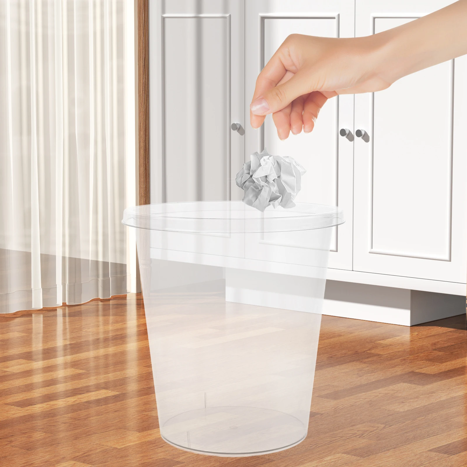 Large Size Transparent Trash Can Home Kitchen Bathroom Waste Bucket Plastic Garbage Container Reusable Easy Clean Modern
Large Size Transparent Trash Can Home Kitchen Bathroom Waste Bucket Plastic Garbage Container Reusable Easy Clean Modern
