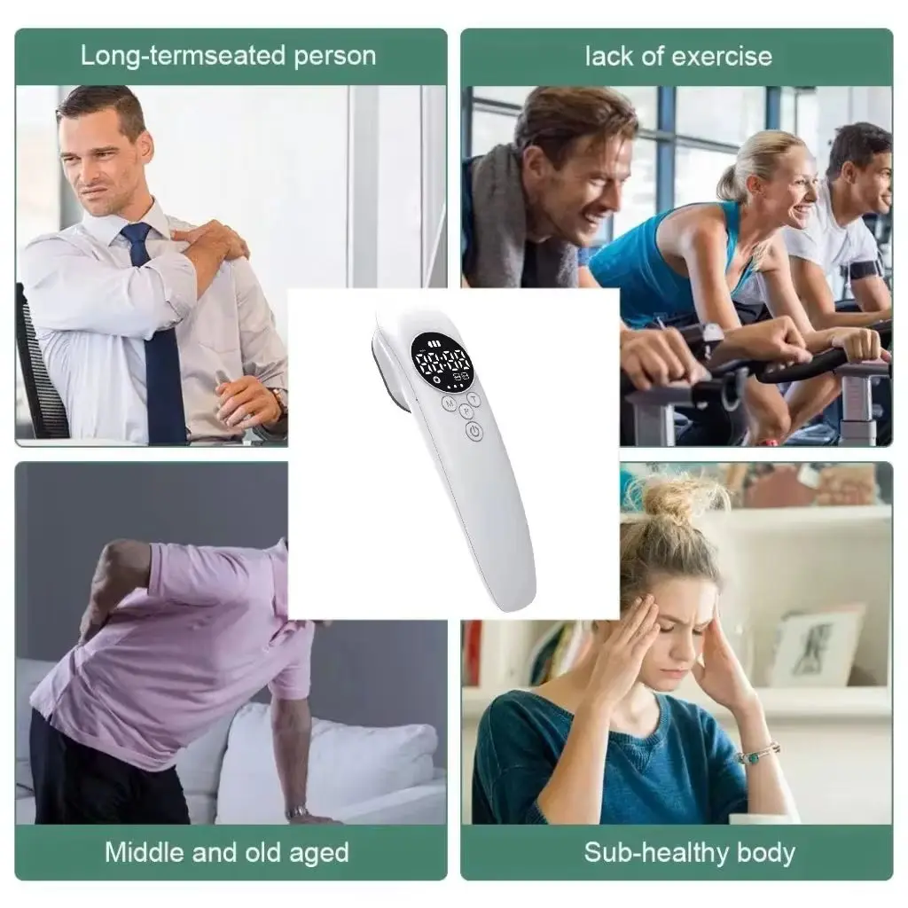 HLKGO 520mW Cold Laser Device 650nm*14 808nm*3 Sport Injuries Sciatica Heel Spurs Neck Pain Relief Red Light with Glasses
HLKGO 520mW Cold Laser Device 650nm*14 808nm*3 Sport Injuries Sciatica Heel Spurs Neck Pain Relief Red Light with Glasses