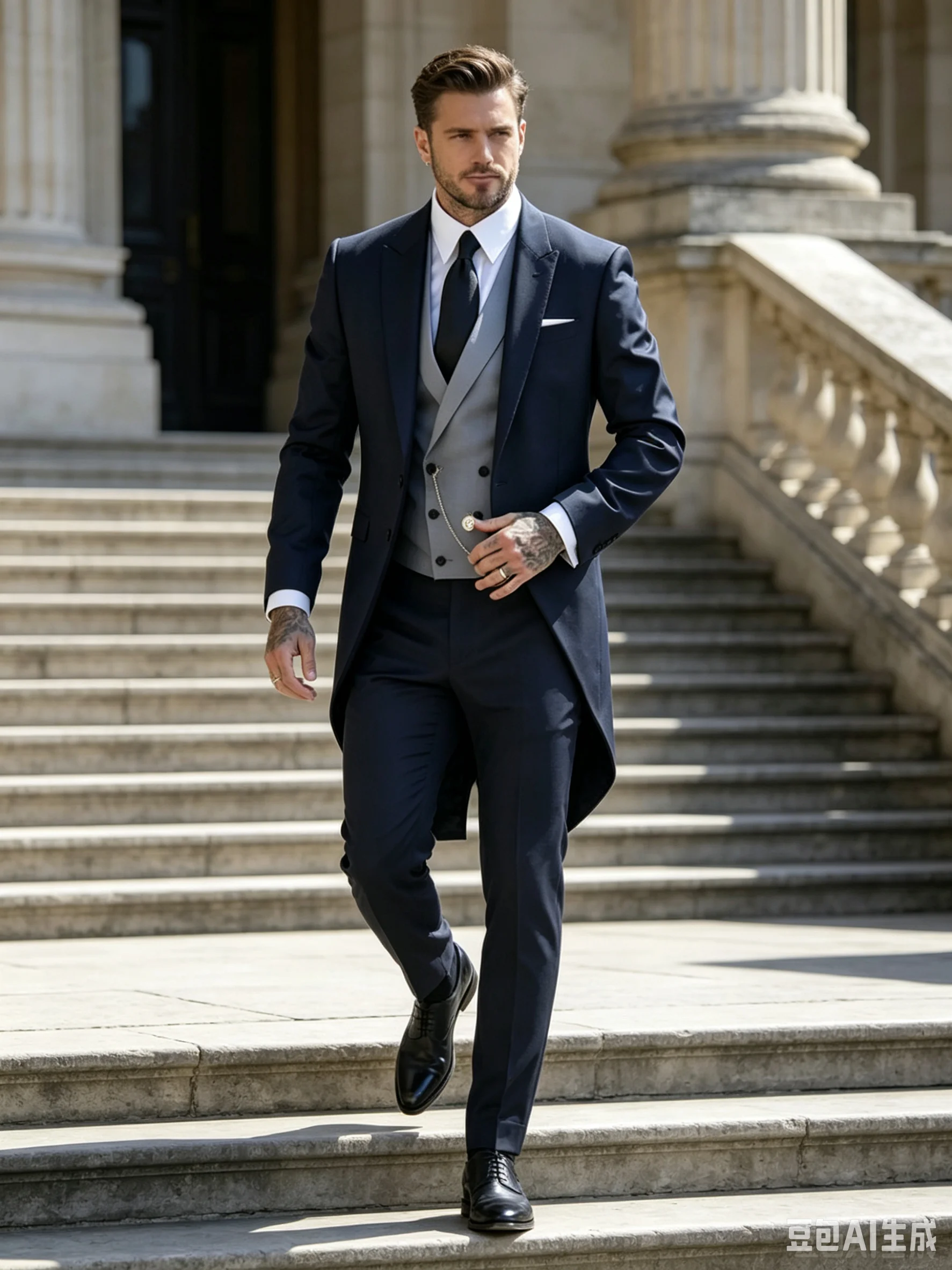 Navy Blue 3PCS Men's Tailcoat Formal Dress Suit with Swallow Tail Coat Male Jacket Vest Pants for Party Wedding Dance Magic Perf
Navy Blue 3PCS Men's Tailcoat Formal Dress Suit with Swallow Tail Coat Male Jacket Vest Pants for Party Wedding Dance Magic Perf