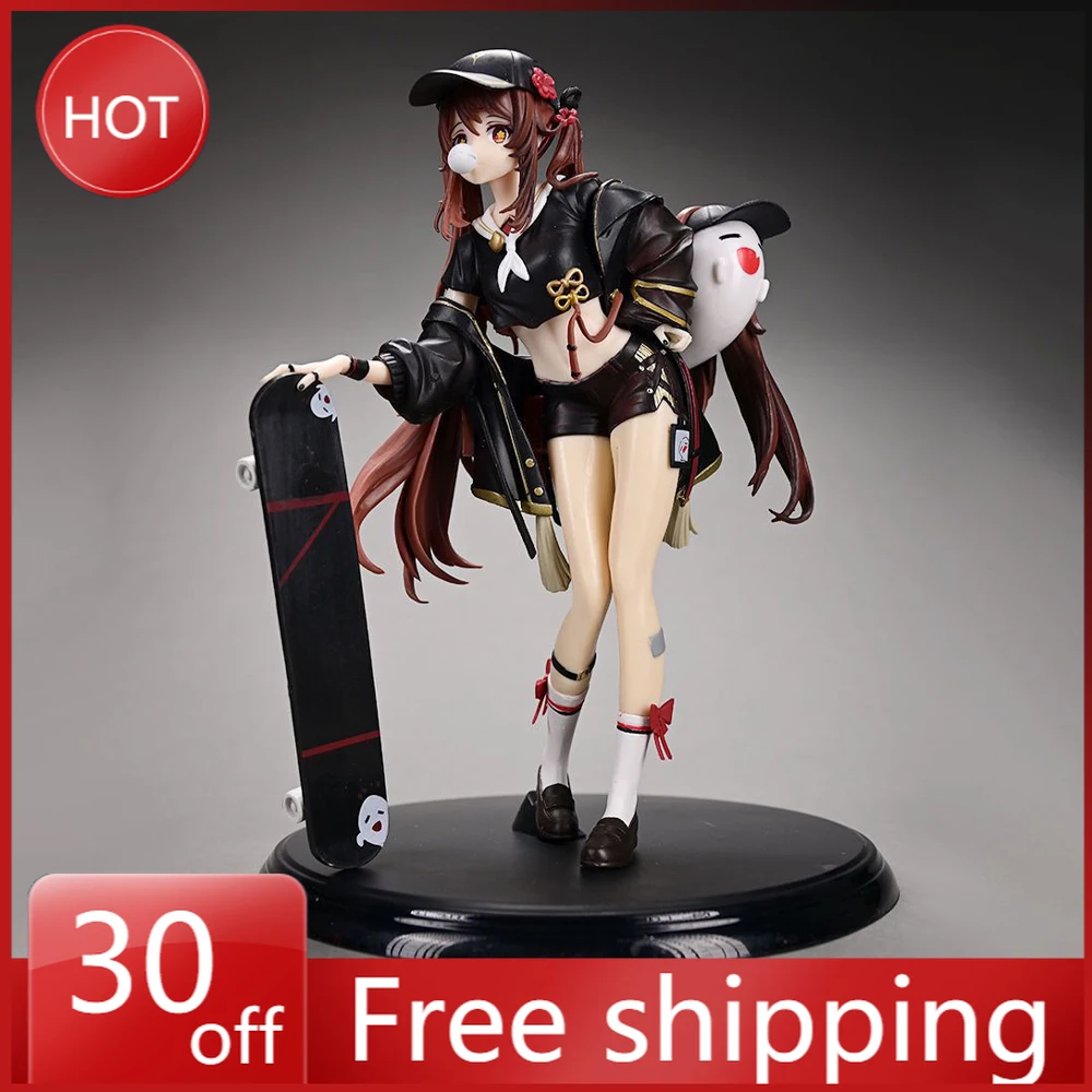 23cm Genshin Impact Figure HuTao Kawaii Anime Cosplay Skateboard Girls Statue Model Figures Peripheral Scenery Display Kids Toys
23cm Genshin Impact Figure HuTao Kawaii Anime Cosplay Skateboard Girls Statue Model Figures Peripheral Scenery Display Kids Toys