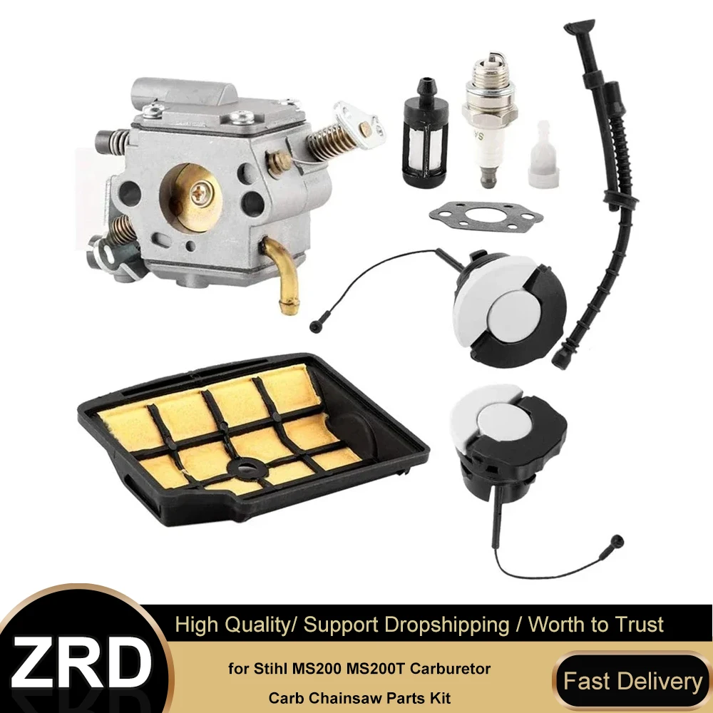 Replacement Carburetor Kit Compatible with STIHL MS200 MS200T Chainsaw Parts 1129 120 0653
Replacement Carburetor Kit Compatible with STIHL MS200 MS200T Chainsaw Parts 1129 120 0653