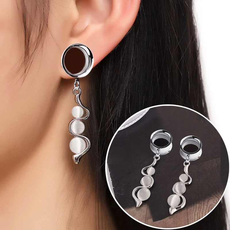 2Pieces Cat's Eye Ear Tunnel Ear Piercing Body Jewelery Earrings Ear Plugs Dangle Ear Expansions Ear Reamer Ear Dilations 
2Pieces Cat's Eye Ear Tunnel Ear Piercing Body Jewelery Earrings Ear Plugs Dangle Ear Expansions Ear Reamer Ear Dilations