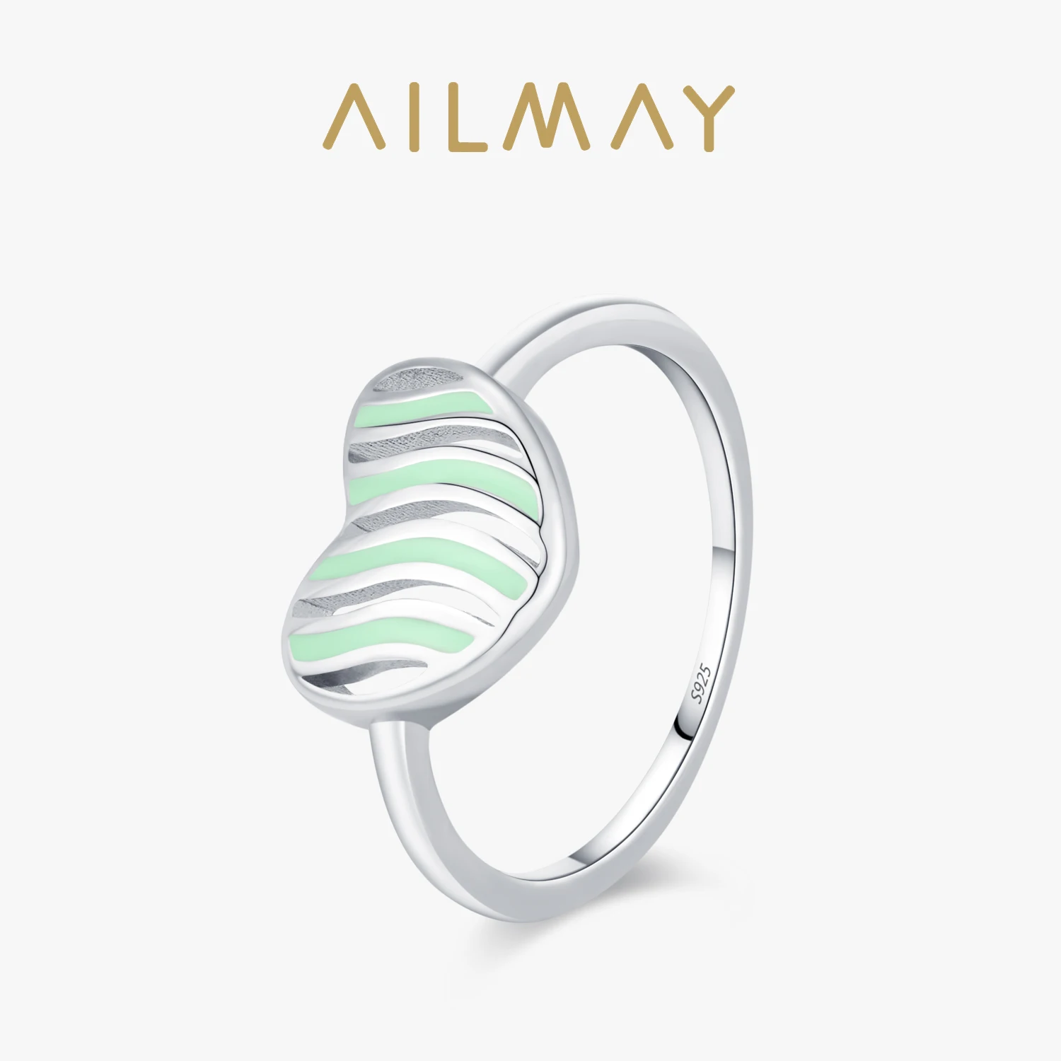Ailmay New Fashion 925 Sterling Silver Simple Heart Shaped Rings For Women Party Wedding Anniversary Enamel Jewelry Gift
Ailmay New Fashion 925 Sterling Silver Simple Heart Shaped Rings For Women Party Wedding Anniversary Enamel Jewelry Gift