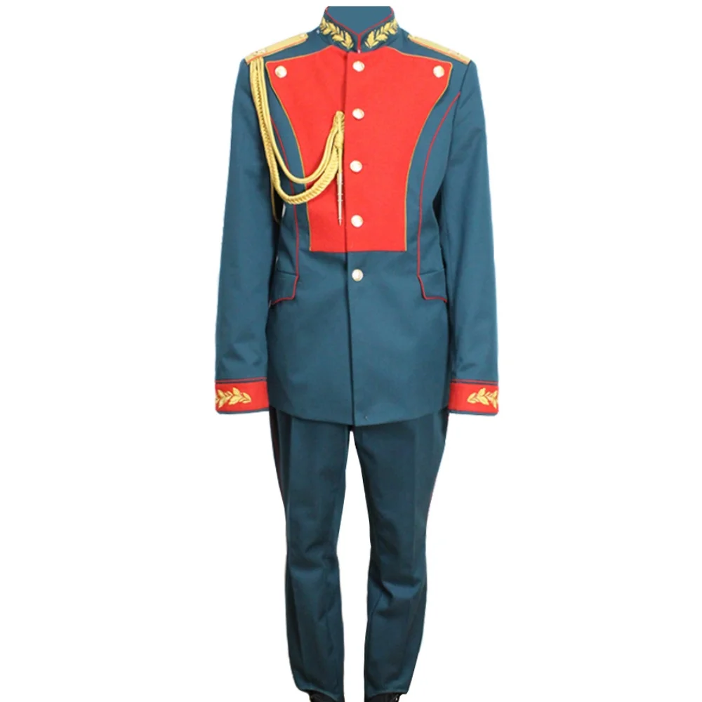 Soviet Army Honor Guard Costume Adult Men British Royal Lancers Uniform Regency Colonial Military Jacket Officers Parade Outfits
Soviet Army Honor Guard Costume Adult Men British Royal Lancers Uniform Regency Colonial Military Jacket Officers Parade Outfits