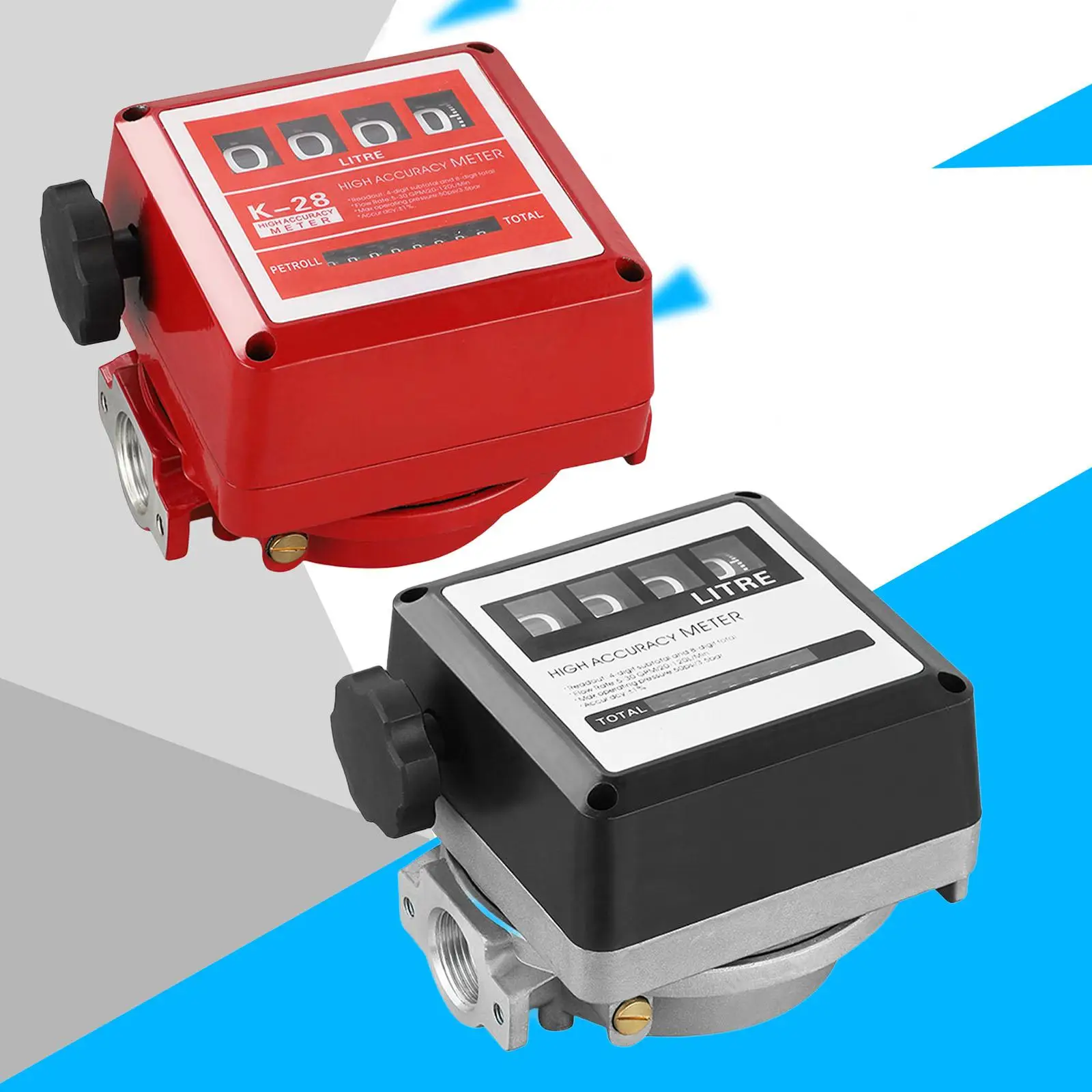 Mechanical Fuel Flow Meter Multipurpose ±1% Accuracy 4 Digitals Display
Mechanical Fuel Flow Meter Multipurpose ±1% Accuracy 4 Digitals Display