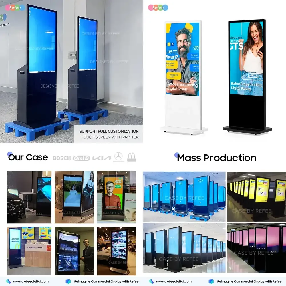 Interactive Totem Digital Poster Signage Touch Screen Kiosk With Printer Vertical Display
Interactive Totem Digital Poster Signage Touch Screen Kiosk With Printer Vertical Display