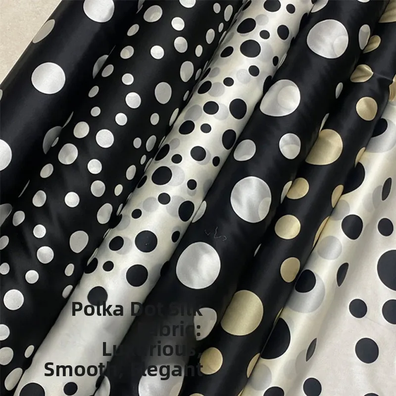 Elastic Silk Satin Fabric for Summer Clothing Small Large Polka Dot Sizes Irregular Resilient Fabric Home Sponge Pad DIY
Elastic Silk Satin Fabric for Summer Clothing Small Large Polka Dot Sizes Irregular Resilient Fabric Home Sponge Pad DIY