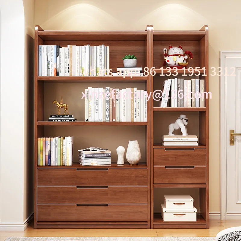 Customizable wood bookcase rubber wood floor shelf household multi-layer storage cabinet study free combination bookcase
Customizable wood bookcase rubber wood floor shelf household multi-layer storage cabinet study free combination bookcase