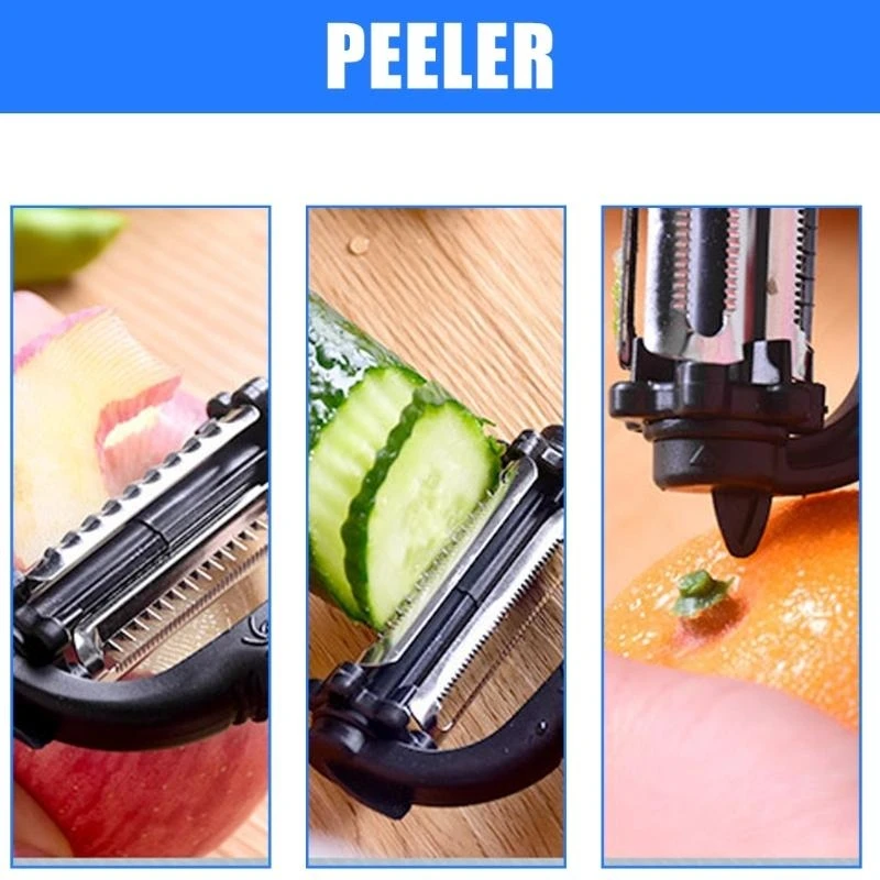 Ergonomic Handle Vegetable Peeler Durable Stainless Steel Utensils For Quickly And Easy Kitchen Use Color in Random
Ergonomic Handle Vegetable Peeler Durable Stainless Steel Utensils For Quickly And Easy Kitchen Use Color in Random