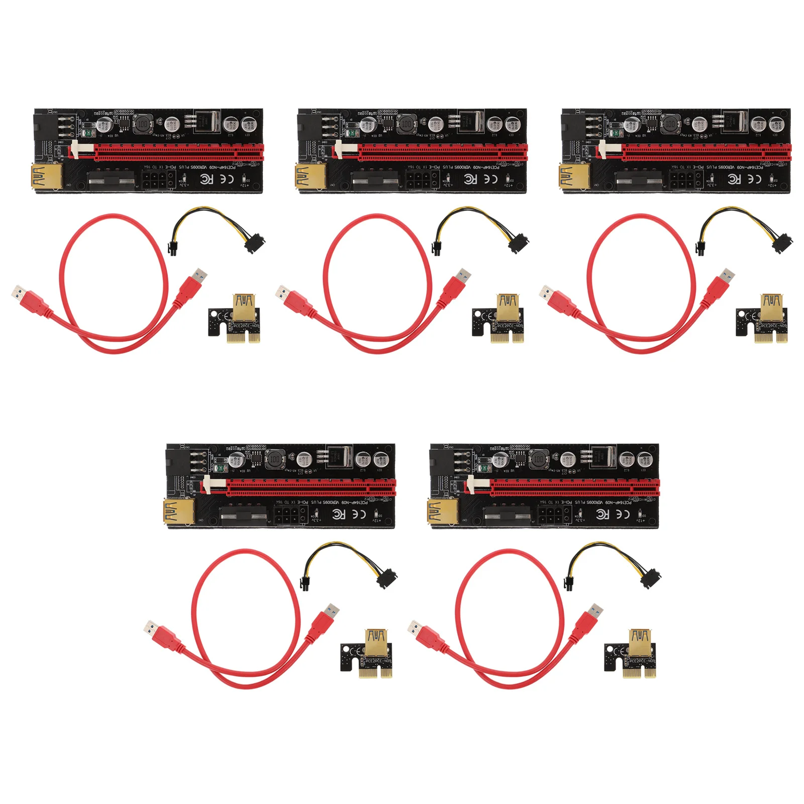 5Sets Pci-E 1x to 16x Extender Stable Mining Adapter Graphics Power Supply GPU Riser Computer Accessories Pci-E 1x to 16x Riser
5Sets Pci-E 1x to 16x Extender Stable Mining Adapter Graphics Power Supply GPU Riser Computer Accessories Pci-E 1x to 16x Riser