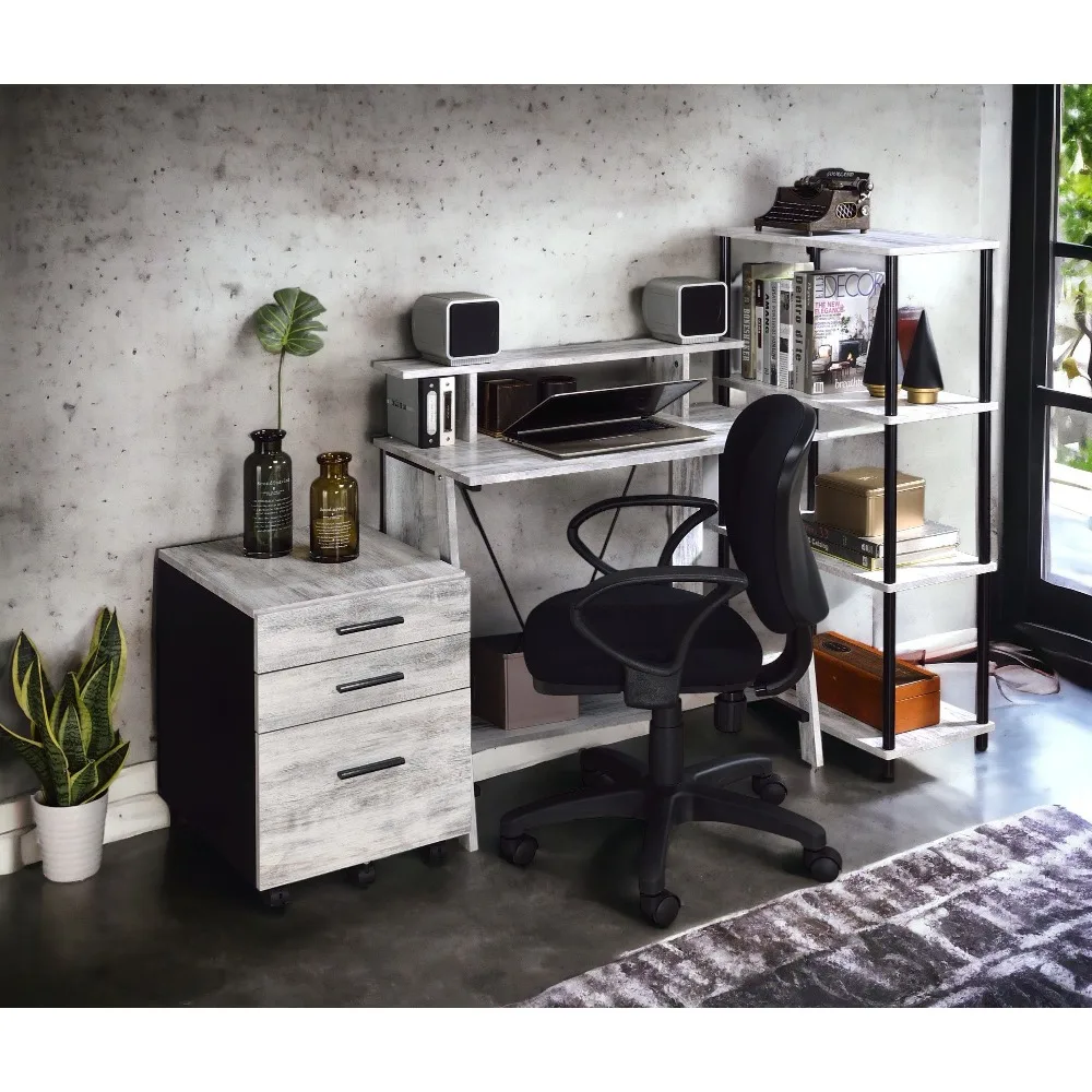 Computer Desks,With Leg Space Measuring 39"L X 18"W X 24"H Antique White& Black Finish Writing Desk
Computer Desks,With Leg Space Measuring 39"L X 18"W X 24"H Antique White& Black Finish Writing Desk
