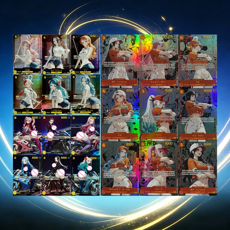 Anime One Piece Diy Homemade Refracted Laser Color Flash Cards Nami Nico Robin Boa Hancock Yamato Uta Vivi Collection Cards
Anime One Piece Diy Homemade Refracted Laser Color Flash Cards Nami Nico Robin Boa Hancock Yamato Uta Vivi Collection Cards