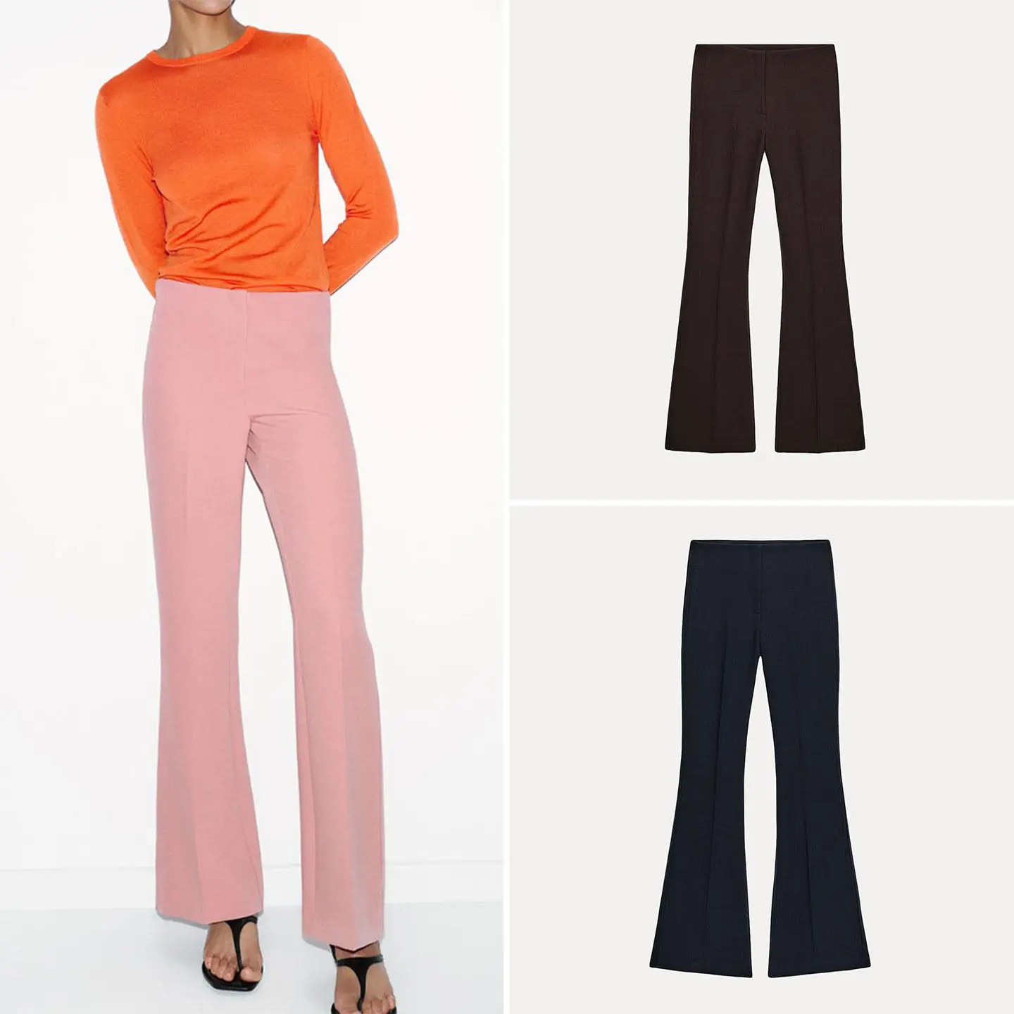 Women's Low Waist Flared Pants 2026 New Summer Commute Style Pure Color Side Seam Casual Trousers Elegant Ladies Fashion
Women's Low Waist Flared Pants 2026 New Summer Commute Style Pure Color Side Seam Casual Trousers Elegant Ladies Fashion