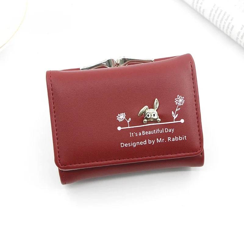 New Fashion Leather Women Wallets Cute Wallet Short Student Coin Purse Card Hodler Ladies Clutch Small Female Rabbit Carteras
New Fashion Leather Women Wallets Cute Wallet Short Student Coin Purse Card Hodler Ladies Clutch Small Female Rabbit Carteras