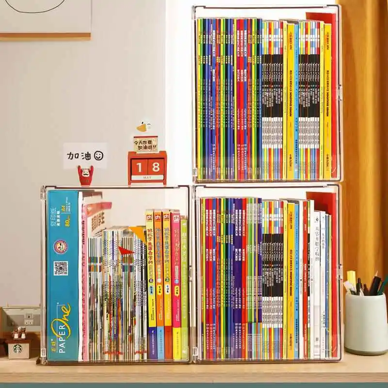 Large Capaci Transparent Book Storage Box A4 Student Children's Picture Book Desk Organizer Display Stand Bookelf Cabinet
Large Capaci Transparent Book Storage Box A4 Student Children's Picture Book Desk Organizer Display Stand Bookelf Cabinet