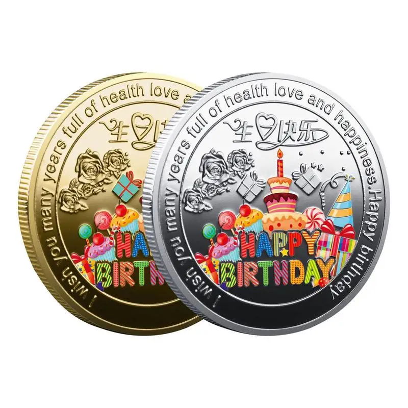 Collection Coin Lucky Happy Birthday Commemorative Coins Happy Birthday Gift Good Luck And Happiness Medals
Collection Coin Lucky Happy Birthday Commemorative Coins Happy Birthday Gift Good Luck And Happiness Medals