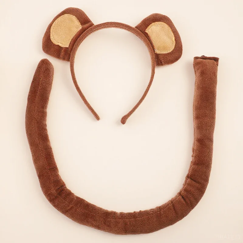 1Set Monkey Ear Headband Tail Cosplay Animal Costume Party Accessory for Costume for Animal Ear Headband
1Set Monkey Ear Headband Tail Cosplay Animal Costume Party Accessory for Costume for Animal Ear Headband