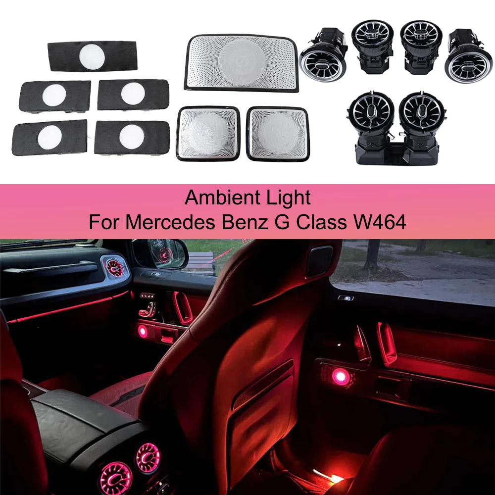 64 Color LED Turbine Air Vent Ambient Light Upgrade for Mercedes-Benz G-Class W464 W463 AMG G63 G500 G550 Interior Lighting Kit
64 Color LED Turbine Air Vent Ambient Light Upgrade for Mercedes-Benz G-Class W464 W463 AMG G63 G500 G550 Interior Lighting Kit