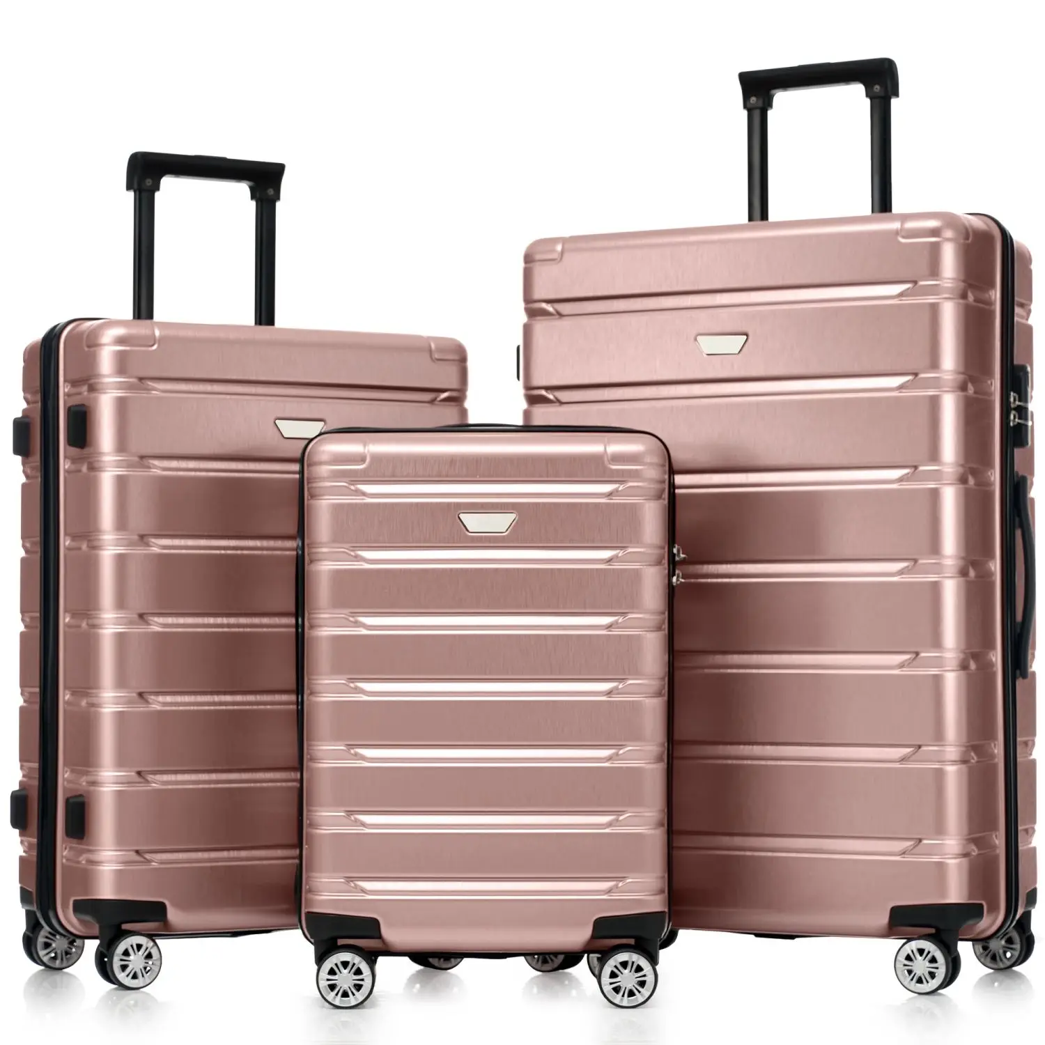 Hardshell Luggage Set 3 Piece, Durable ABS+PC Travel Suitcase with Spinner Wheels for Men Women (20/24/28 Inch)
Hardshell Luggage Set 3 Piece, Durable ABS+PC Travel Suitcase with Spinner Wheels for Men Women (20/24/28 Inch)