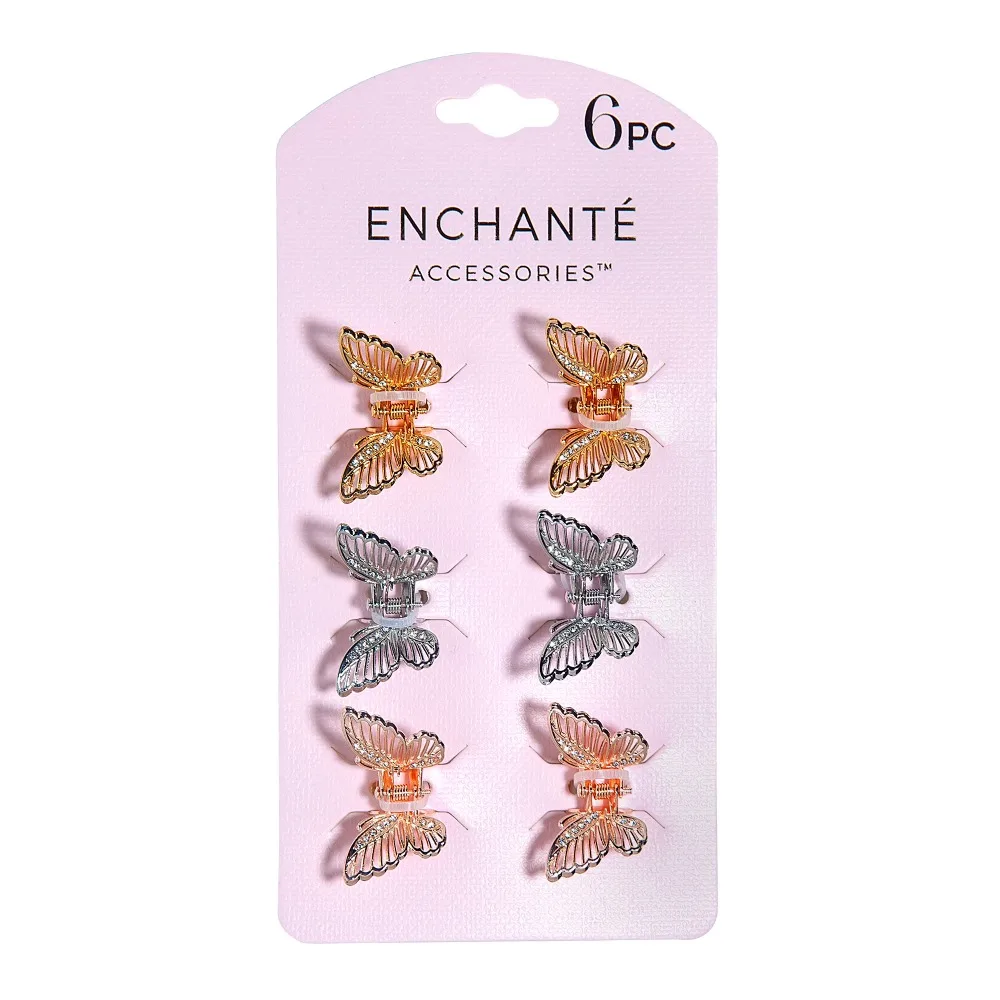 Mini Metal Butterfly Hair Claw Clips for Women Girls 6PCS Hair Claw Clips Barrettes Hair Accessories Hairpins for Long Thick Hair
Mini Metal Butterfly Hair Claw Clips for Women Girls 6PCS Hair Claw Clips Barrettes Hair Accessories Hairpins for Long Thick Hair