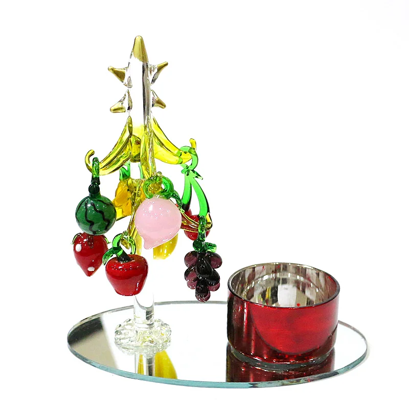 Murano Glass Christmas Tree Ornaments Creative Candlestick Dining Table Home Decor With 8pcs Cute Mini Fruit Pendant Accessories
Murano Glass Christmas Tree Ornaments Creative Candlestick Dining Table Home Decor With 8pcs Cute Mini Fruit Pendant Accessories